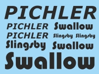 Pichler Dekorsatz Slingsby T45 Swallow 1800 mm (schwarz) (18169)