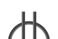 KAVAN - Silikon Kabel dreiadrig schwarz/grau flach 0,33mm2 / 22AWG (KAV36.2320)