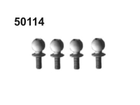 Amewi - 50114 Kugelkopfschrauben 8mm 4 StÃ¼ck (004-50114)
