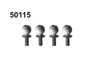 Amewi - 50115 Kugelkopfschrauben 10mm 4 Stück (004-50115)