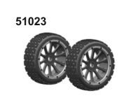 Amewi - 51023 Vorderrad komplett 2 StÃ¼ck (004-51023)