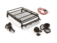 Amewi - Scale Gepäckträger Metall mit 3er LED Scheinwerfer (010-24336)