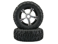 Amewi - 054025 Vorderrad komplett auf Aluminium Felge, 2 StÃ¼ck (004-054025)