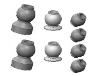 Amewi - ET1030 Kugelkopf 4,8mm AM10T (009-ET1030)