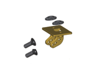 Amewi - VB1123 Heckflügelhalter Set 02 CNC 6061-T6 Aluminium (009-VB1123)