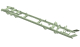 Amewi - Rahmen grün für 8x8 Truck (011-T026G)