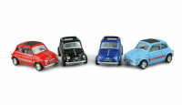 Amewi - Rückzug Druckguss Fiat 500 1:24, 12er Set im Display (200021)