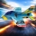 Cartoon fighter Jet rocket roll 68 - 870mm