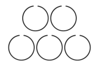KAVAN - Kolbenring (5 StÃ¼ck) FS400AR (KAV28.3313)