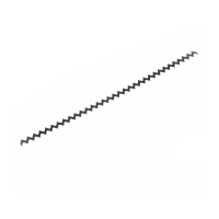 1,0mm Zackenband Turbulator schwarz 8,0 x 1,0mm - 20cm