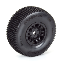 Pro-Line Racing - 1/16 King Pin Front/Rear Tires MTD 12mm Black Split Six (4): MOJAVE GROM (PRO1028510)