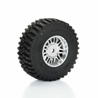 Pro-Line Racing - Flat Iron Front/Rear Tires Mounted 12mm Hex Chrome Diablo (4): TYPHON GROM (PRO1028810)