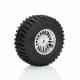 Pro-Line Racing - Flat Iron Front/Rear Tires Mounted 12mm Hex Chrome Diablo (4): TYPHON GROM (PRO1028810)