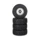 Pro-Line Racing - Flat Iron Front/Rear Tires Mounted 12mm Hex Chrome Diablo (4): TYPHON GROM (PRO1028810)