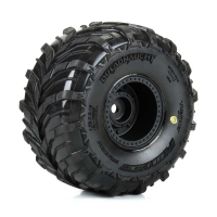 Pro-Line Racing - Dreadnaught Mounted Black Wheel F/R (4) for ARRMA GORGON/QUAKE GROM (PRO1030010)