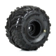 Pro-Line Racing - Dreadnaught Mounted Black Wheel F/R (4) for ARRMA GORGON/QUAKE GROM (PRO1030010)