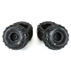 Pro-Line Racing - Dreadnaught Mounted Black Wheel F/R (4) for ARRMA GORGON/QUAKE GROM (PRO1030010)