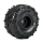 Pro-Line Racing - Dreadnaught Mounted Black Wheel F/R (4) for ARRMA GORGON/QUAKE GROM (PRO1030010)