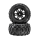 Pro-Line Racing - Badlands Front/Rear Tires MTD 12mm Black Split Six (2): ARRMA MINI KRATON (PRO1030110)