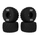 Arrma - dBoots Chevron Mounted Tire Set Glued Black (2...
