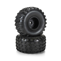 Pro-Line Racing - 1/10 Dirt Hawg 2.0 F/R 2.6 MT Tires Mounted ARRMA Stock Wheel Black (2): ARRMA QUAKE & GORGON (PRO1033910)