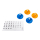 Pro-Line Racing - Gate Marker Set Blue Orange (12): Axial SCX30 (PRO647600)