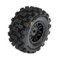 Pro-Line Racing - 1/16 Badlands MX Front/Rear Tires MTD 12mm Black Split Six (4): MOJAVE GROM (PRO1034010)