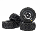 Pro-Line Racing - 1/16 Badlands MX Front/Rear Tires MTD 12mm Black Split Six (4): MOJAVE GROM (PRO1034010)