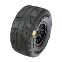 Pro-Line Racing - 1/16 Vector Front/Rear Tires MTD 12mm Black Split Six (4): MOJAVE GROM (PRO1034310)