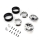 Axial - 1.9 Raceline Daytona Beadlock Wheels Chrome (2) (AXI-3878)