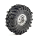 Pro-Line Racing - 1/30 Baja Pro X Front/Rear Mounted Chrome Beast Tires (4): Axial SCX30 (PRO1025110)