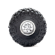 Pro-Line Racing - 1/30 Baja Pro X Front/Rear Mounted Chrome Beast Tires (4): Axial SCX30 (PRO1025110)