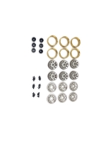 Absima CR-18P 6X6 1.2 Steelie Bead Lock Wheel ( Silver ) (HBP240479)