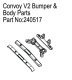 Absima Bumper & Body Parts for Convoy EVO V2 (HBP240517)