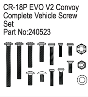 Absima Complete Vehicle Screw Set, Convoy EVO V2 (HBP240523)