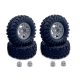 Absima 1.2inch Mudder Tire Set (60mm), Grey (4) (HBP240525)