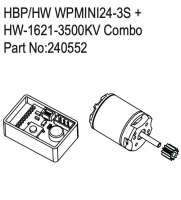 Absima HBP/HW WPMINI24-3S + HW-1621-3500KV Combo (HBP240552)