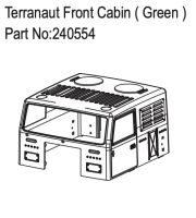 Absima Terranaut Front Cabin ( Green ) (HBP240554)