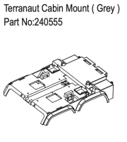 Absima Terranaut Cabin Mount ( Grey ) (HBP240555)