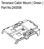 Absima Terranaut Cabin Mount ( Green ) (HBP240556)