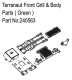 Absima Terranaut Front Grill & Body Parts ( Green )...