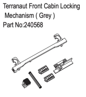 Absima Terranaut Front Cabin Locking Mechanism ( Grey ) (HBP240568)