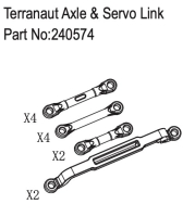 Absima Terranaut Axle & Servo Link (HBP240574)