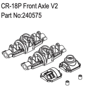 Absima CR-18P Front Axle V2 (HBP240575)