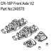 Absima CR-18P Front Axle V2 (HBP240575)