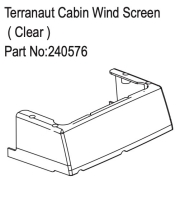 Absima Terranaut Cabin Wind Screen ( Clear ) (HBP240576)