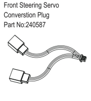 Absima Front Steering Servo Converstion Plug (HBP240587)