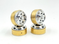 Absima Aluminum 1.2" Machined Beadlock Truck Wheel & Brass Ring (4) (HBP240601)