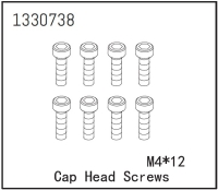 Absima Zylinderkopfschrauben M4*12 (8) - BronX (1330738)