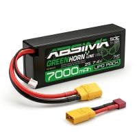 Absima Greenhorn LiPo 2S/7,4V 50C 7000 HC (XT90/T-Plug) (4140019)